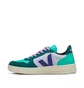 Veja WMNS V-10 Leather (Blau / Weiss)