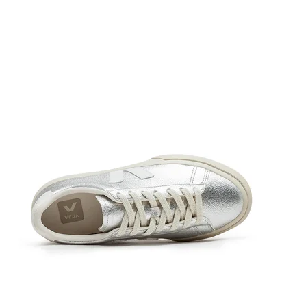 Veja WMNS Campo Chromefree Leather (Silber)