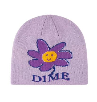 Dime Cute Flower Skull Cap Beanie (Flieder)