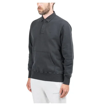 Aimé Leon Dore Pigment-Dyed Kanga Rugby Sweatshirt (Schwarz)