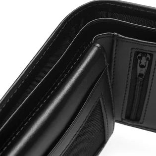 Carhartt WIP Leather Rock-It Wallet (Schwarz)