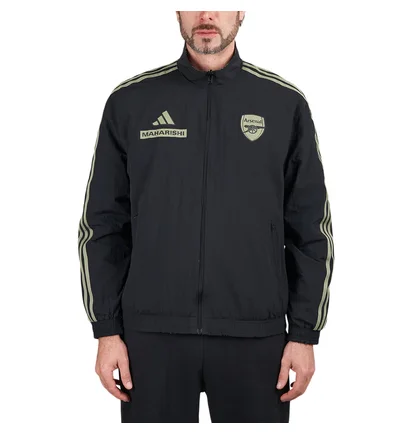 adidas x AFC x Maharishi Anthem Jacket (Schwarz / Hellgrün)