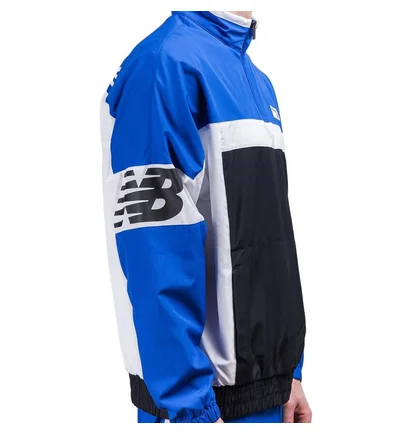 New Balance Athletics Windbreaker Pullover (Blau / Weiß)