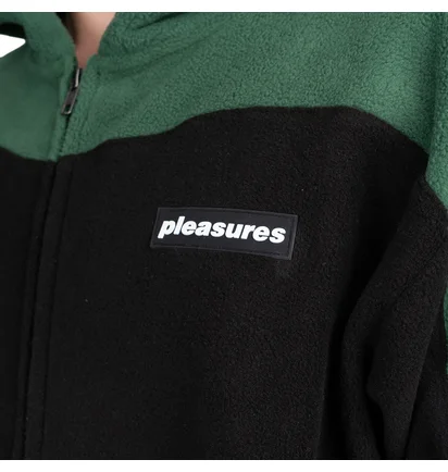Pleasures Whiskey Zip Hoodie (Grün / Schwarz)