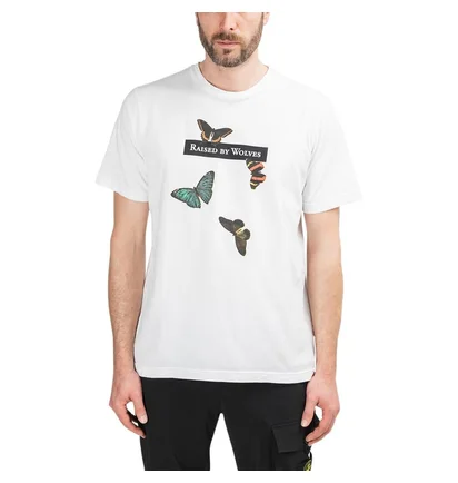 Raised by Wolves Butterflies Tee (Weiß)