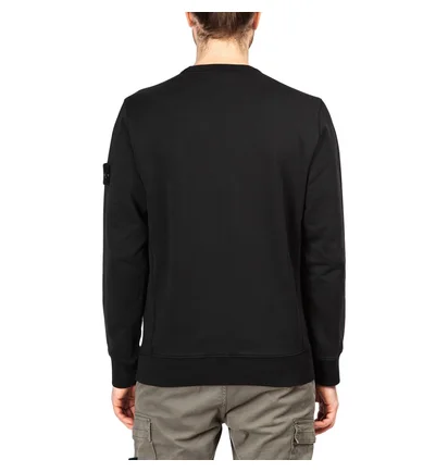 Stone Island Garment Dyed Crew Sweat (Schwarz)