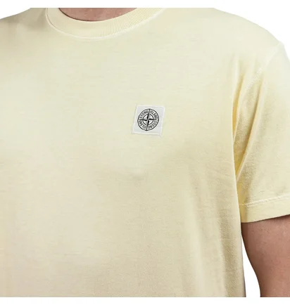 Stone Island Garment Dyed Jersey T-Shirt (Gelb)
