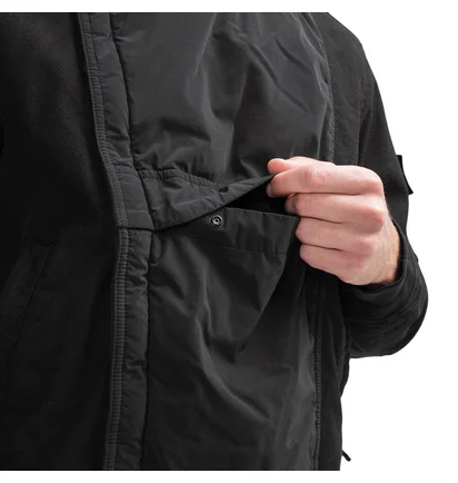 Stone Island 'Ghost Piece' Diagonal Wool Pullover (Schwarz)