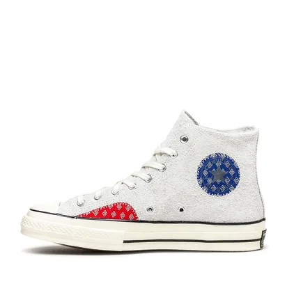 Converse Chuck Taylor 70 Hi Twisted Prep (Grau / Rot / Blau)
