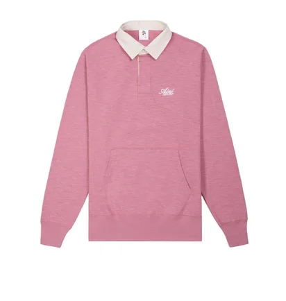 Aimé Leon Dore Slub Jersey Rugby Shirt (Dusty Pink)
