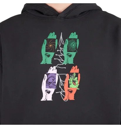Brain Dead Throwing Hands Hooded Sweat (Schwarz)