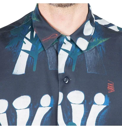 Carhartt WIP Tom Król Flowers Shirt (Blau)