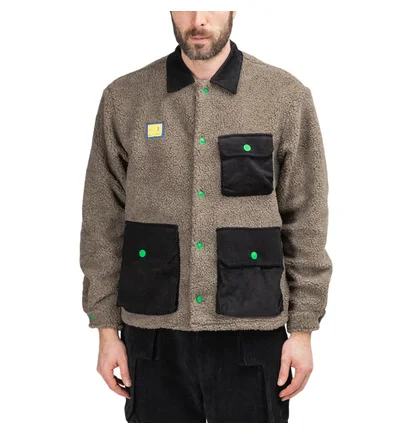 Brain Dead Sherpa Chore Coat (Braun / Schwarz)