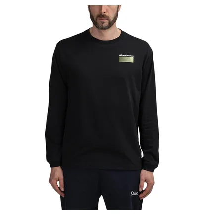 New Balance MT01537 BK Sport Style Optiks Long Sleeve Tee (Schwarz)