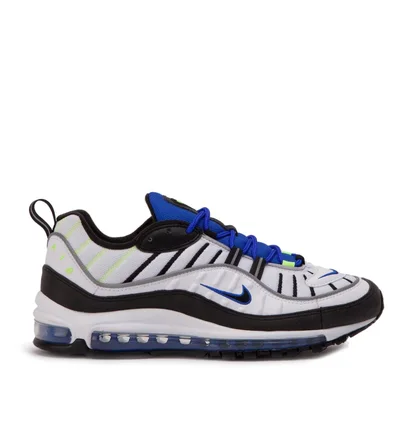 Nike Air Max 98 'Sprite' (Weiß / Schwarz / Blau / Volt)