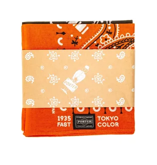 Porter by Yoshida Original Bandana (Orange / Khaki)