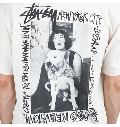 Stüssy How We'Re Livin' Pigment Dyed Tee (Weiß / Schwarz)