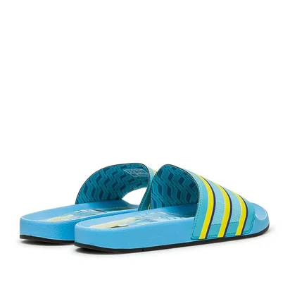 adidas Adilette Premium 'Aqua' (Blau / Gelb)