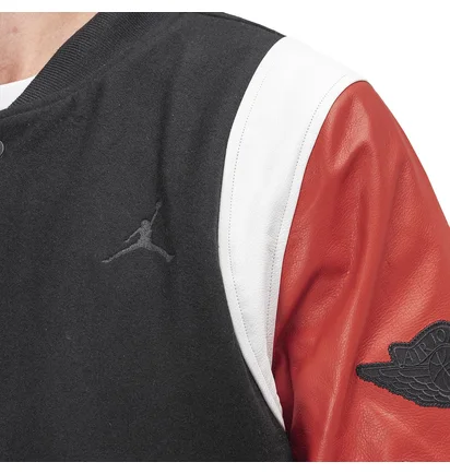 Air Jordan DNA Varsity Jacket (Schwarz / Rot / Blau)