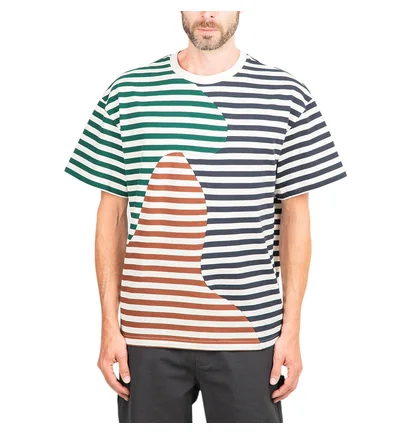 Brain Dead Organic Paneled Stripe Shirt (Multi)