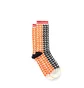 Henrik Vibskov Double Bounce Socks (Orange / Schwarz)