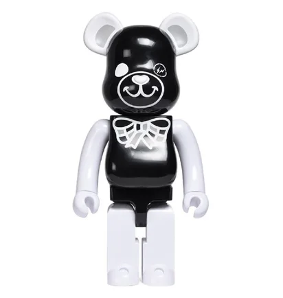Medicom 1000% Freemasonry x Fragment Design Be@rbrick Toy (Schwarz)