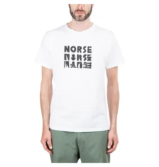 Norse Projects x Geoff McFetridge Niels Logo T-Shirt (Weiß)