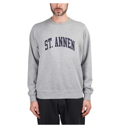 Pop Trading Company St Annen Crewneck Sweater (Grau)