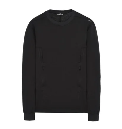 Stone Island Shadow Project Flank Pocket Crewneck (Schwarz)