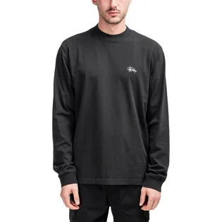 Stüssy Mock Longsleeve Crew (Schwarz)
