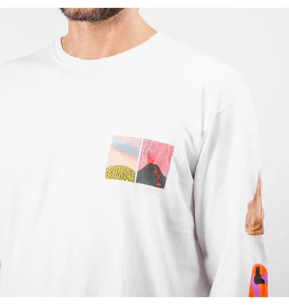 Stüssy Primordial World L/S (Weiß)