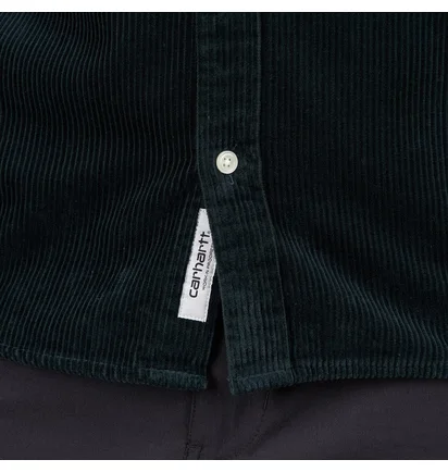 Carhartt WIP L/S Madison Cord Shirt (Dunkel Grün)