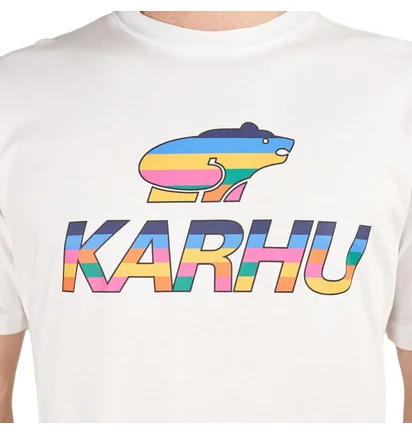 Karhu Team College Big Logo T-Shirt (Weiss / Multi)