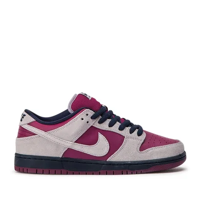 Nike SB Dunk Low Pro (Burgundy / Grau)