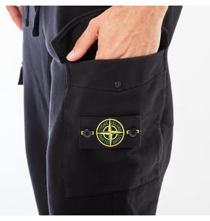 Stone Island Cargo Fleece Pants (Schwarz)