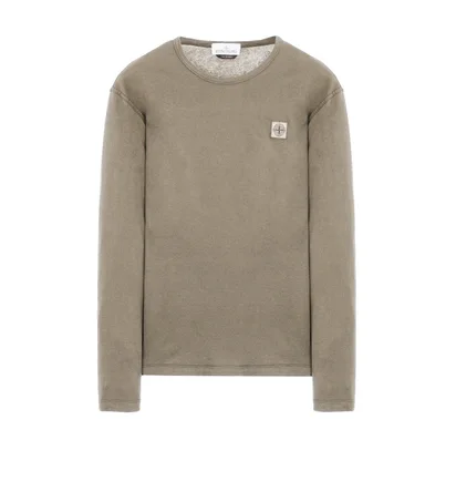 Stone Island Long Sleeve 'Fissato' Dye Treatment (Braun)