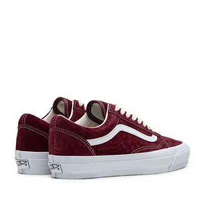 Vans Old Skool Reissue 36 (Dunkelrot / Weiß)