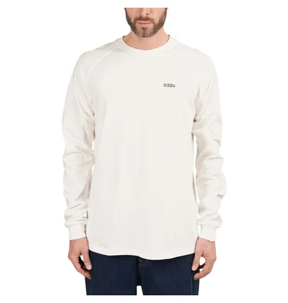 032c Backstage Raglan Longsleeve T-Shirt (Weiss)
