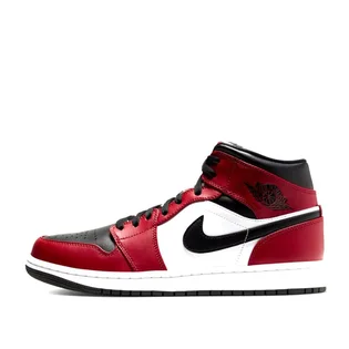 Air Jordan 1 Mid (Rot / Schwarz / Weiß)