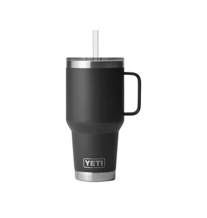 Yeti Rambler 35oz (1035ml) Straw Mug (Schwarz)