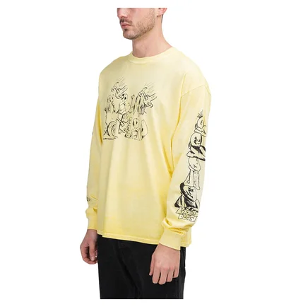 Brain Dead Leon's Girls Longsleeve (Gelb)