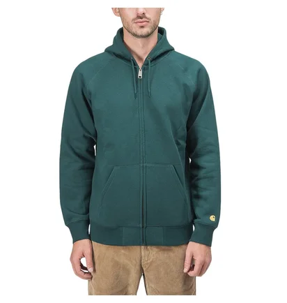 Carhartt WIP Hooded Chase Jacket (Dunkelgrün)