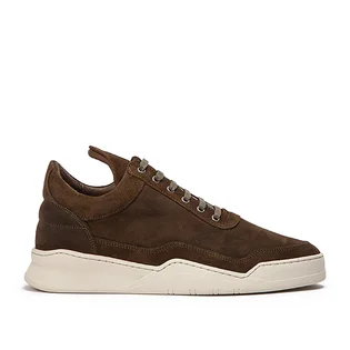 Filling Pieces Low Top Ghost Waxed Suede (Dunkelgrün)