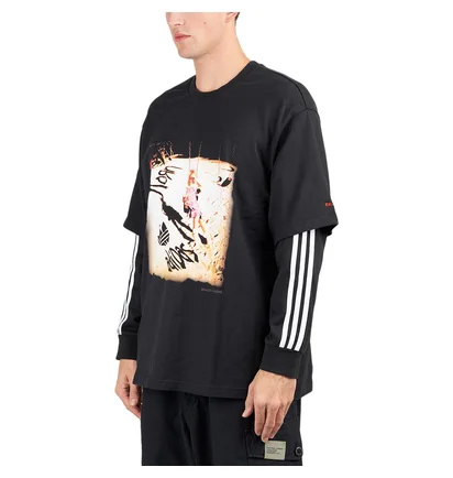 adidas x KORN Long Sleeve Tee (Schwarz / Weiss)