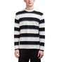 Norse Projects Johannes Textured Stripe Longsleeve (Dunkelblau)