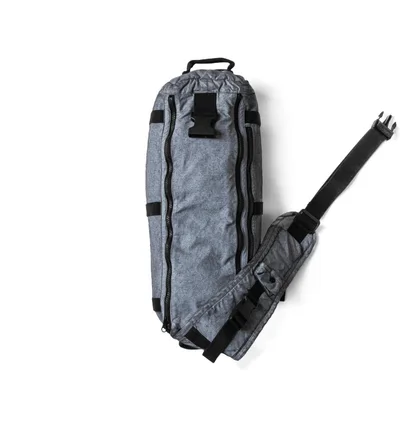Stone Island Canvas Placcato One Shoulder Bag (Grau)