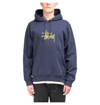 Stüssy Basic Embroidered Hoodie (Navy)