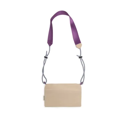 Taikan Sacoche Small Bag (Beige / Lila)