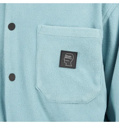 Brain Dead Polar Fleece Climber Shirt (Hellblau)