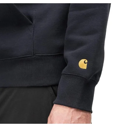 Carhartt WIP Hooded Chase Sweatshirt (Navy / Gold)
